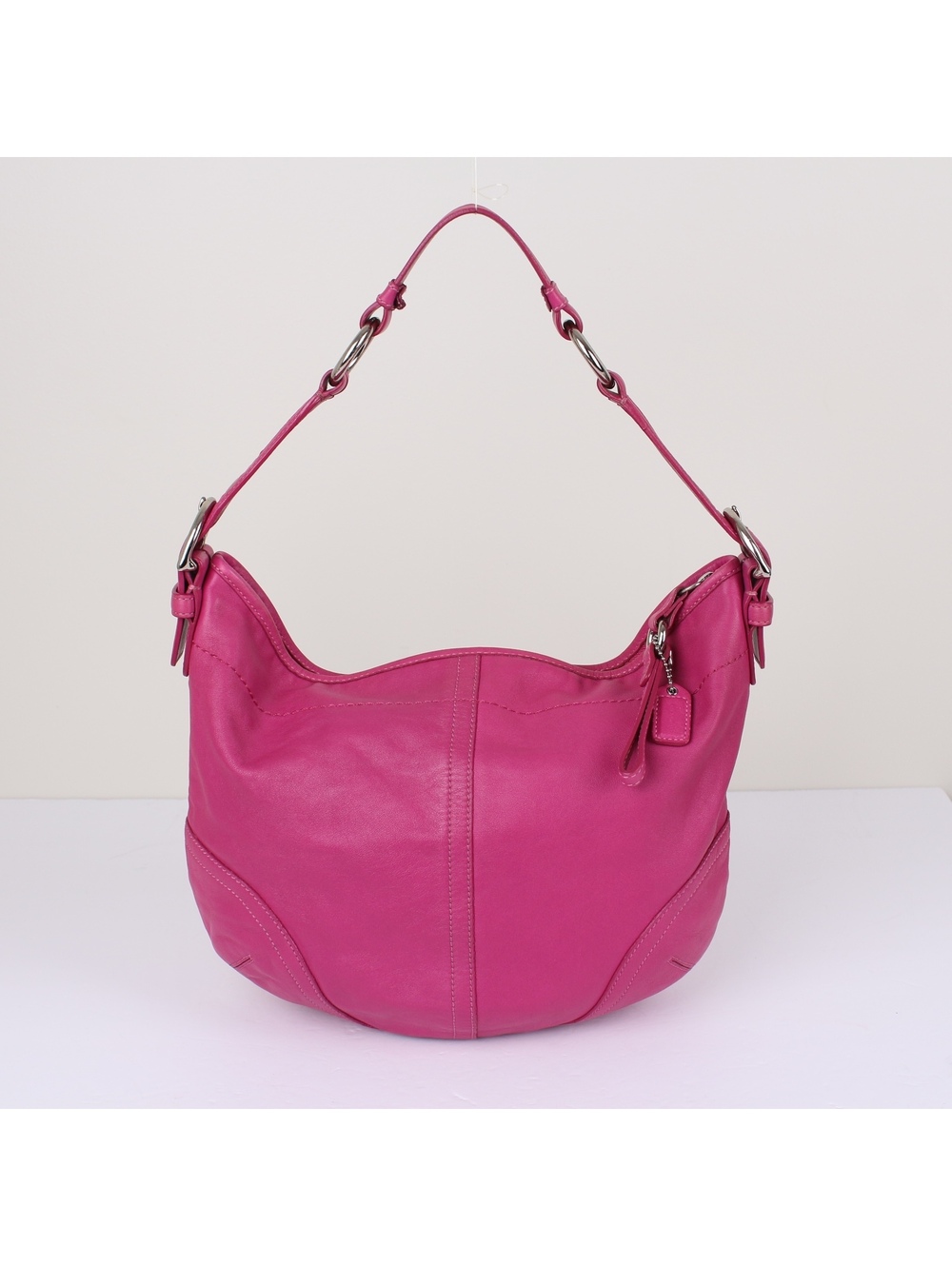 Vintage Coach Soho Pink Leather Hobo Shoulder Bag Y2K Slouchy Purse 3651